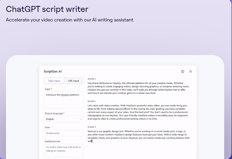  AI Scriptwriter feature