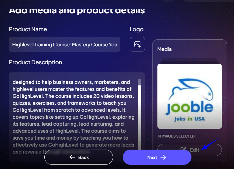 Check your product details and assets.